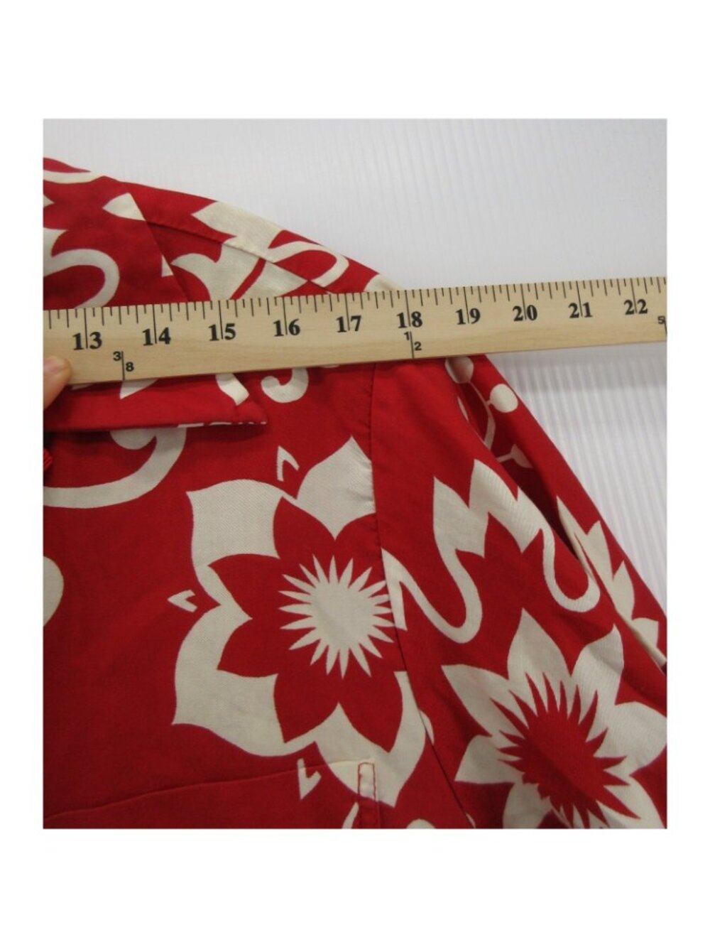 VTG Polynesian Bazaar Shirt Large 60s 70s Hawaiian Loop Collar Waikiki - Picture 7 of 12